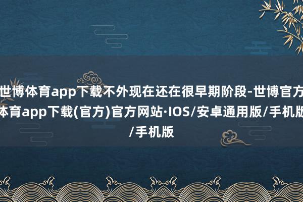 世博体育app下载不外现在还在很早期阶段-世博官方体育app下载(官方)官方网站·IOS/安卓通用版/手机版