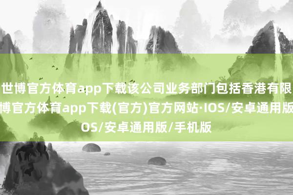 世博官方体育app下载该公司业务部门包括香港有限公司-世博官方体育app下载(官方)官方网站·IOS/安卓通用版/手机版