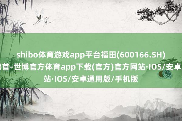 shibo体育游戏app平台福田(600166.SH)超6万辆保抓榜首-世博官方体育app下载(官方)官方网站·IOS/安卓通用版/手机版