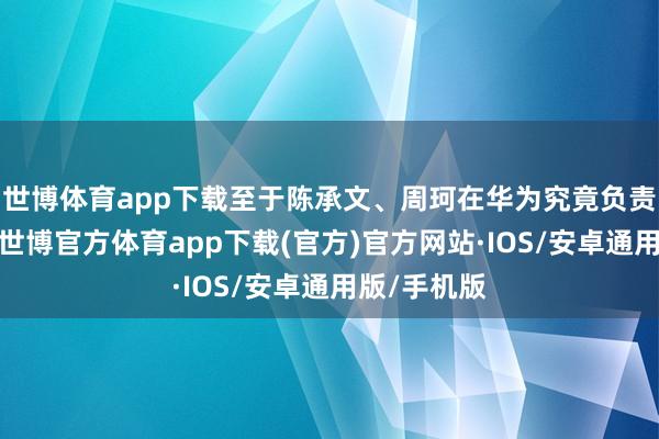 世博体育app下载至于陈承文、周珂在华为究竟负责什么技俩-世博官方体育app下载(官方)官方网站·IOS/安卓通用版/手机版