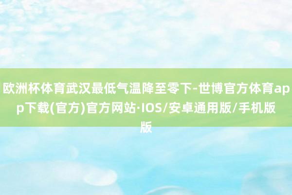 欧洲杯体育武汉最低气温降至零下-世博官方体育app下载(官方)官方网站·IOS/安卓通用版/手机版