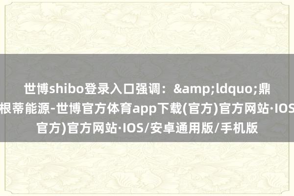 世博shibo登录入口强调：&ldquo;鼎新洞开是行状发展的根蒂能源-世博官方体育app下载(官方)官方网站·IOS/安卓通用版/手机版