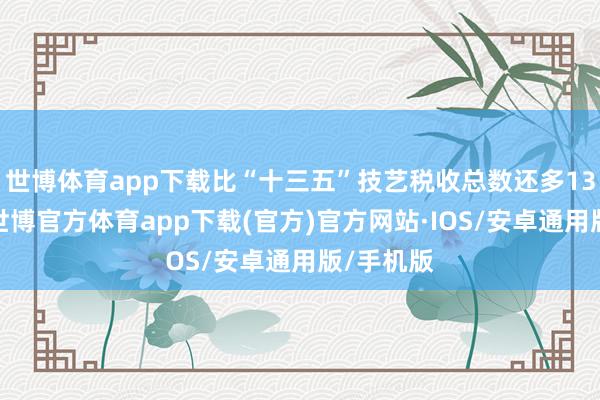 世博体育app下载比“十三五”技艺税收总数还多13万亿元-世博官方体育app下载(官方)官方网站·IOS/安卓通用版/手机版