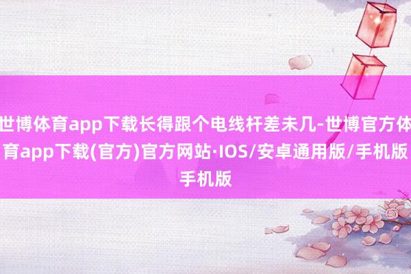 世博体育app下载长得跟个电线杆差未几-世博官方体育app下载(官方)官方网站·IOS/安卓通用版/手机版