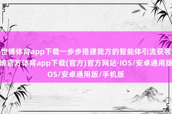 世博体育app下载一步步搭建我方的智能体引流获客体系-世博官方体育app下载(官方)官方网站·IOS/安卓通用版/手机版