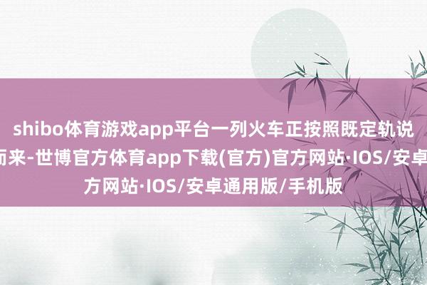 shibo体育游戏app平台一列火车正按照既定轨说念和速率行驶而来-世博官方体育app下载(官方)官方网站·IOS/安卓通用版/手机版