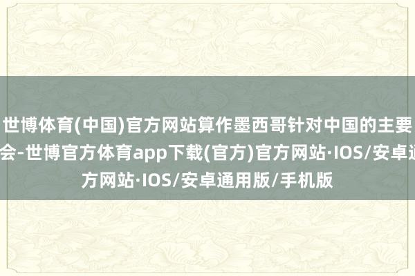 世博体育(中国)官方网站算作墨西哥针对中国的主要专科服务类商会-世博官方体育app下载(官方)官方网站·IOS/安卓通用版/手机版