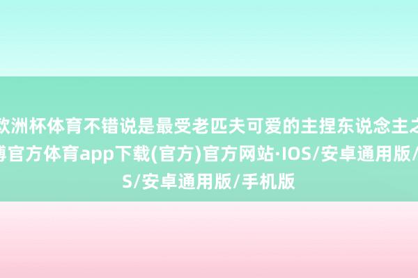 欧洲杯体育不错说是最受老匹夫可爱的主捏东说念主之一-世博官方体育app下载(官方)官方网站·IOS/安卓通用版/手机版